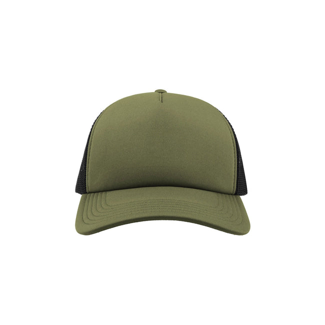 Olive-Black - Pack Shot - Atlantis Rapper 5 Panel Trucker Cap