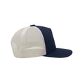Navy - Side - Atlantis Record Mid Visor 5 Panel Trucker Cap