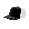 Black - Front - Atlantis Record Mid Visor 5 Panel Trucker Cap