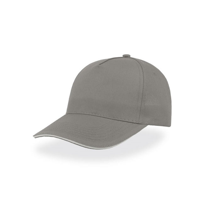 Grey - Pack Shot - Atlantis Start 5 Sandwich 5 Panel Cap