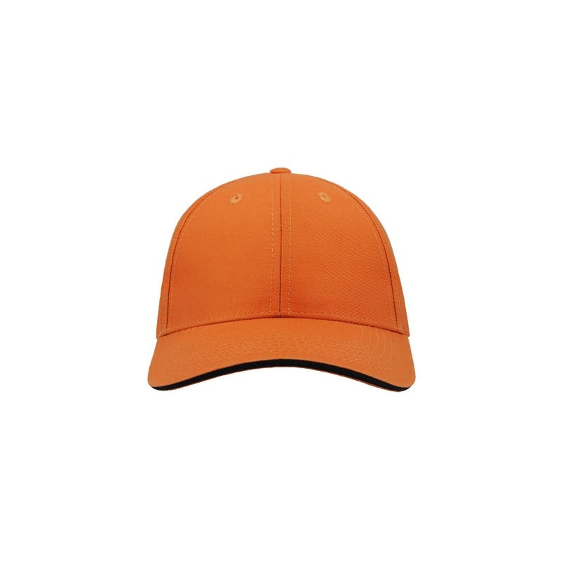 Orange - Pack Shot - Atlantis Sport Sandwich 6 Panel Baseball Cap