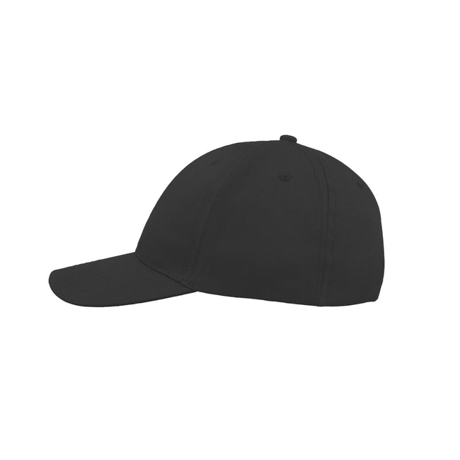 Black - Close up - Atlantis Start 6 Panel Baseball Cap