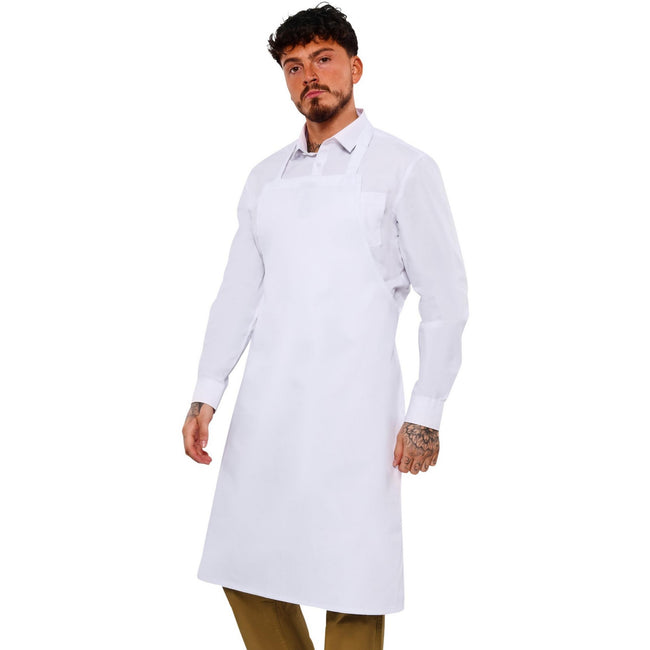 White - Back - BonChef Full Length Apron