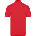 Red - Back - Casual Classic Mens Pique Polo