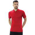 Red - Side - Casual Classic Mens Pique Polo
