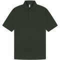 Forest Green - Front - Casual Classic Mens Pique Polo