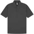 Dark Heather - Front - Casual Classic Mens Pique Polo
