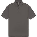 Charcoal - Front - Casual Classic Mens Pique Polo