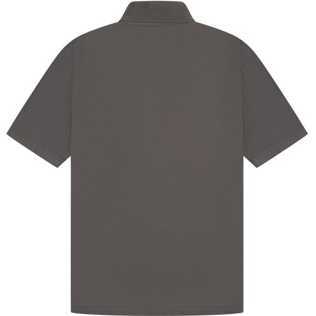 Charcoal - Back - Casual Classic Mens Pique Polo