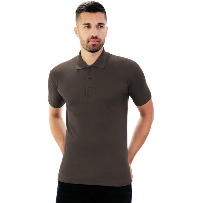 Charcoal - Side - Casual Classic Mens Pique Polo