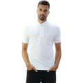 White - Side - Casual Classic Mens Pique Polo