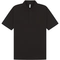 Black - Front - Casual Classic Mens Pique Polo