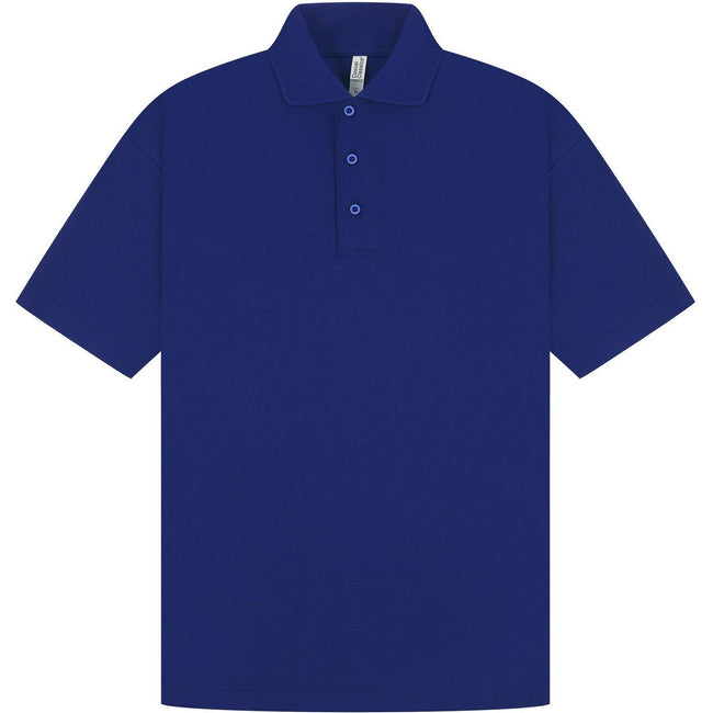 Royal Blue - Front - Casual Classic Mens Pique Polo