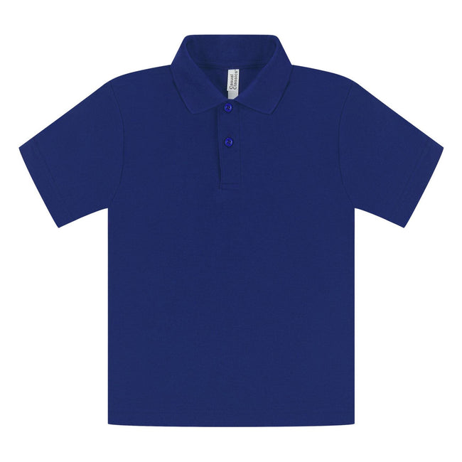 Dark Royal - Front - Casual Classic Childrens-Kids Polo