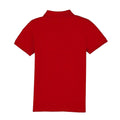 Red - Back - Casual Classic Childrens-Kids Polo