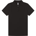 Black - Front - Casual Classic Womens-Ladies Polo