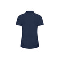 Navy - Side - Casual Classic Womens-Ladies Polo