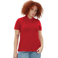Red - Side - Casual Classic Womens-Ladies Polo