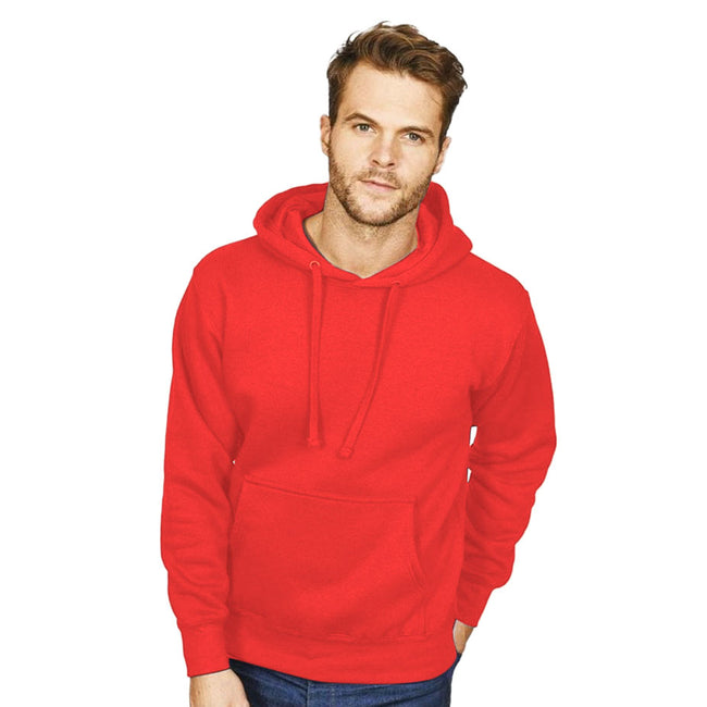 Red - Back - Casual Classic Mens Pullover Hood