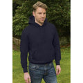 Navy - Back - Casual Original Mens Pullover Hood