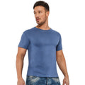 Indigo Blue - Back - Casual Classic Mens Ringspun Tee