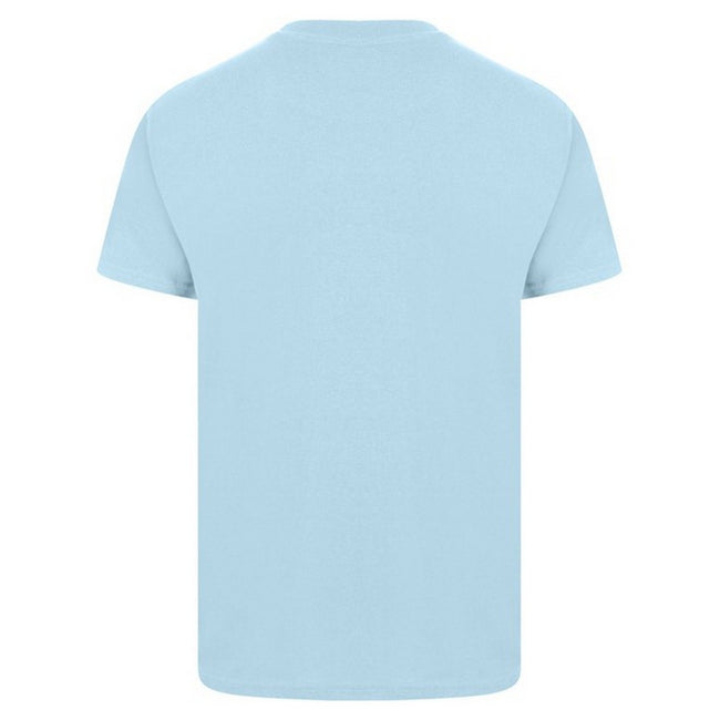Light Blue - Back - Casual Classic Mens Ringspun Tee