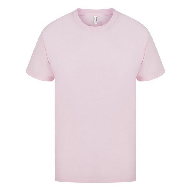 Light Pink - Front - Casual Classic Mens Ringspun Tee