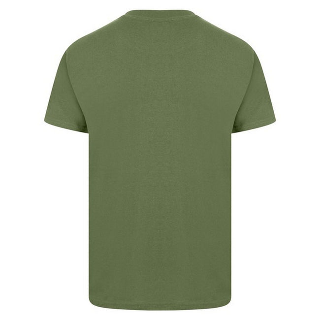 Military Green - Side - Casual Classic Mens Ringspun Tee