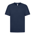 Navy - Front - Casual Classic Mens Ringspun Tee