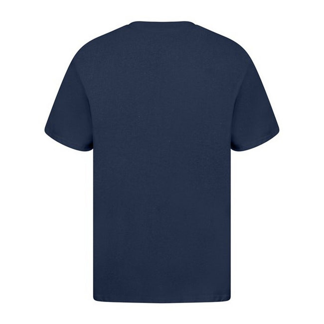 Navy - Side - Casual Classic Mens Ringspun Tee