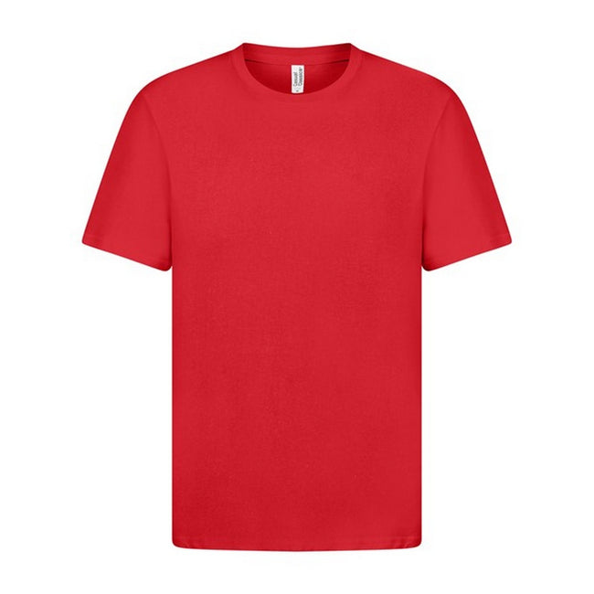 Red - Front - Casual Classic Mens Ringspun Tee