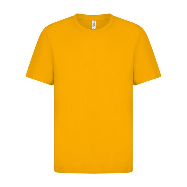 Yellow - Front - Casual Classic Mens Ringspun Tee