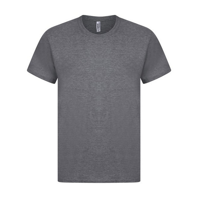 Dark Heather - Front - Casual Classic Mens Ringspun Tee