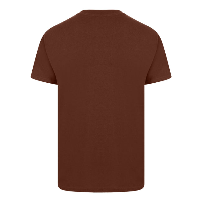 Chocolate - Back - Casual Classic Mens Ringspun Tee