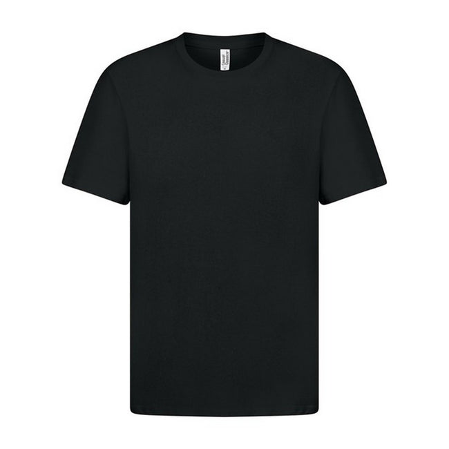 Black - Front - Casual Classic Mens Ringspun Tee