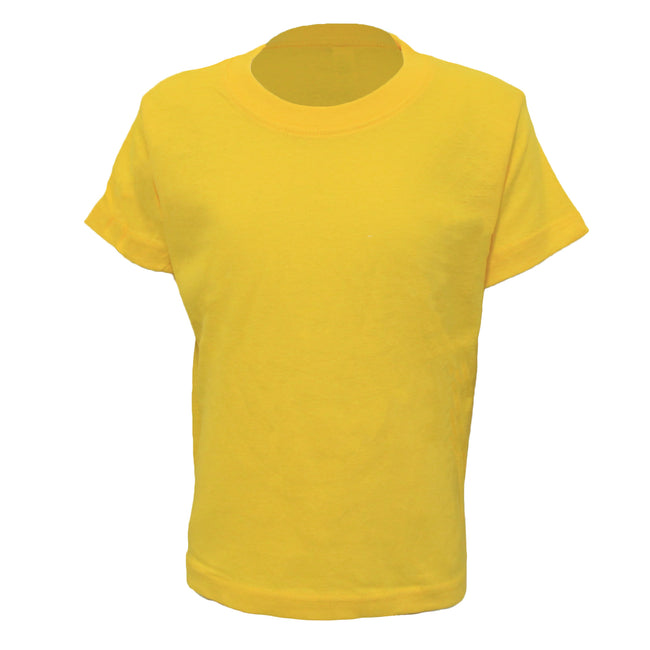 Yellow - Front - Casual Classic Childrens-Kids Ringspun Tee