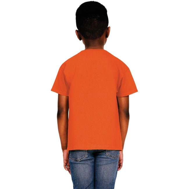 Orange - Side - Casual Classic Childrens-Kids Ringspun Tee