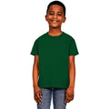 Forest Green - Side - Casual Classic Childrens-Kids Ringspun Tee