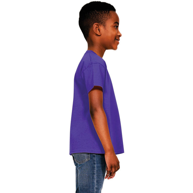 Purple - Side - Casual Classic Childrens-Kids Ringspun Tee