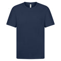 Navy - Front - Casual Classics Mens Premium Ringspun Tee