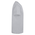 Heather Grey - Side - Casual Classics Mens Premium Ringspun Tee