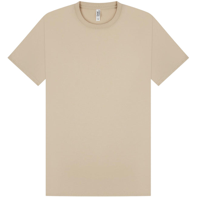 Sand - Front - Casual Classics Mens Premium Ringspun Tee