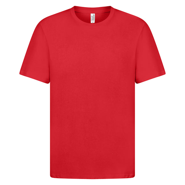 Red - Front - Casual Classics Mens Premium Ringspun Tee