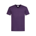 Deep Berry - Front - Stedman Mens Classic V Neck Tee