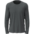 Slate Grey - Front - Stedman Mens Classic Long Sleeved Tee