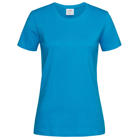 Ocean Blue - Front - Stedman Womens-Ladies Classic Tee