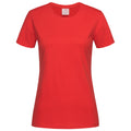 Scarlet Red - Front - Stedman Womens-Ladies Classic Tee