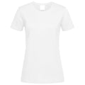 White - Front - Stedman Womens-Ladies Classic Tee