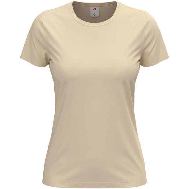 Natural - Front - Stedman Womens-Ladies Classic Tee