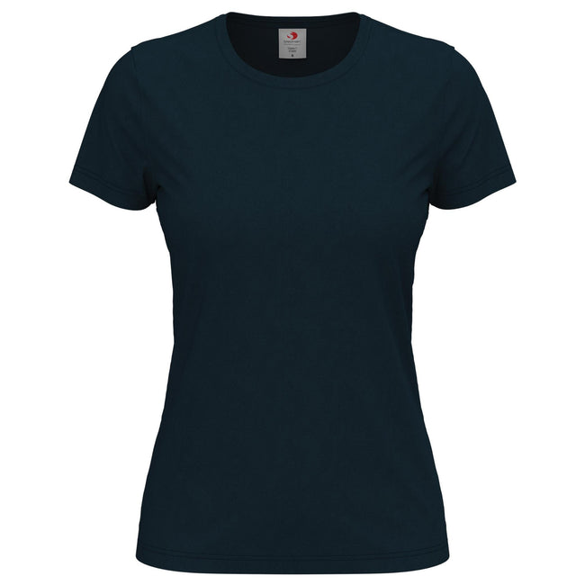 Marina Blue - Front - Stedman Womens-Ladies Classic Tee